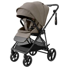 Прогулочная коляска Carrello Extra CRL-5532 Spring Beige бежевая с реверсивным блоком